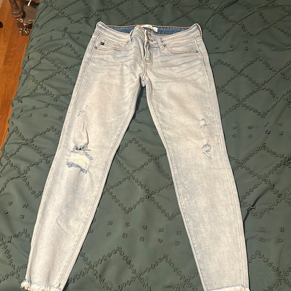 KanCan Blue Skinny Distressed Jeans